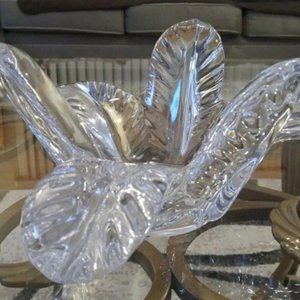Rare Estate Mid Century Art Glass Vannes France Crystal French Centerpiece